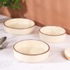 Premium Flat Ceramic Bowls with Smooth Glazed Finish for Everyday Use