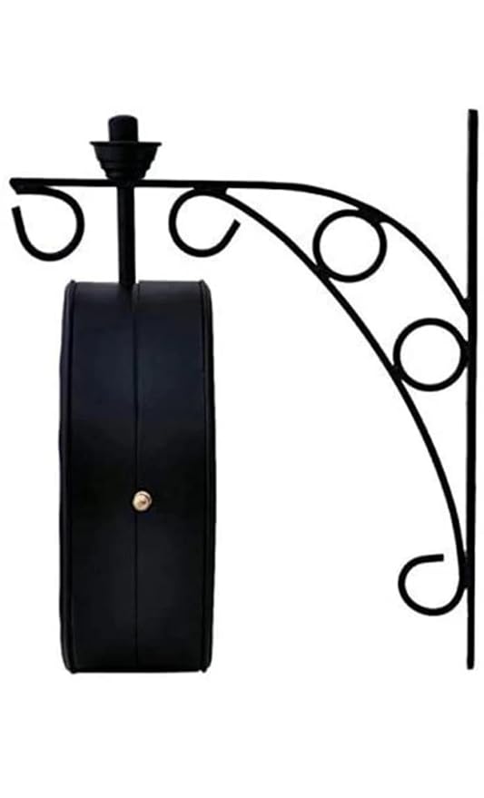 Heritage Inspired Antique Station Wall Clock with Double Display