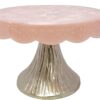 Elegant metallic pedestal cake stand for weddings and parties