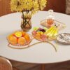 Modern gold wire fruit holder for dining table and home decor