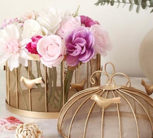 Premium Quality Metal Mesh Fruit Basket with Jali Design