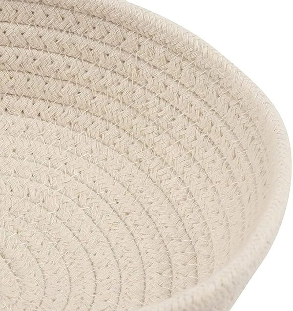 Eco-friendly round jute baskets for small essentials and accessories