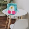 Cute animal storage hamper with lid for toddlers and children’s rooms