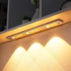 Rechargeable under cabinet LED motion sensor light with magnetic installation