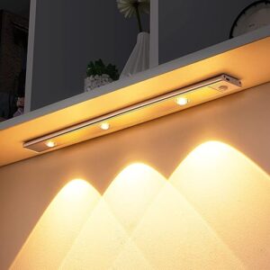 Rechargeable under cabinet LED motion sensor light with magnetic installation