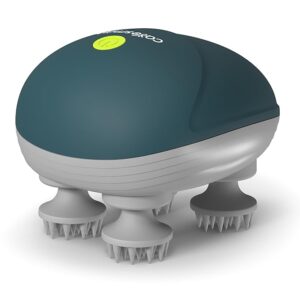 Silicone scalp massager with detachable heads – perfect for hair growth and relaxation