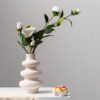 Elegant Nordic ceramic vase centerpiece for dining table decoration