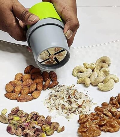 Dry Fruit & Nut Cutter Slicer – Handheld Chopper for Almonds, Cashews, Walnuts, Pistachios