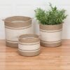Eco-friendly jute planter basket for indoor plants, storage, and decoration