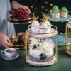 Luxury tier gold serving stand for cakes, desserts, and decorative items