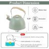 High-Quality Stainless Steel Tea Kettle – Ideal for Tea, Coffee, and Hot Beverages