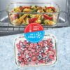 Borosilicate glass containers for refrigerator, microwave, and freezer