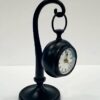Decorative antique theme black table clock for collectors