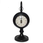Antique design black global table clock for home décor