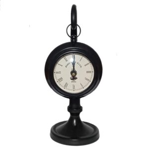 Antique design black global table clock for home décor