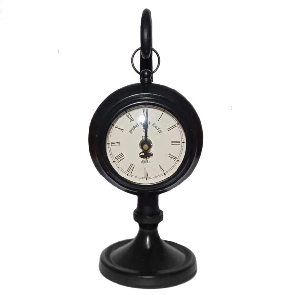 Antique design black global table clock for home décor