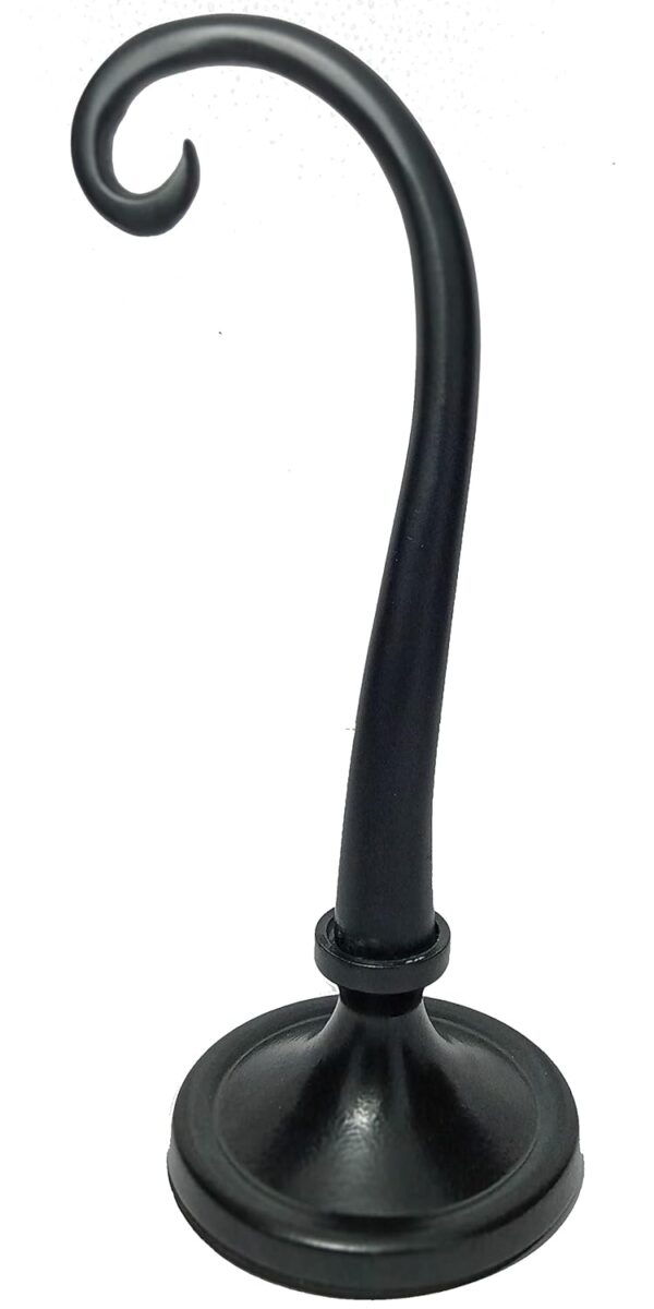 Handcrafted antique finish global table clock in black color