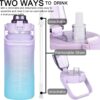 Leakproof 2 Liter Motivational Sipper Water Bottle