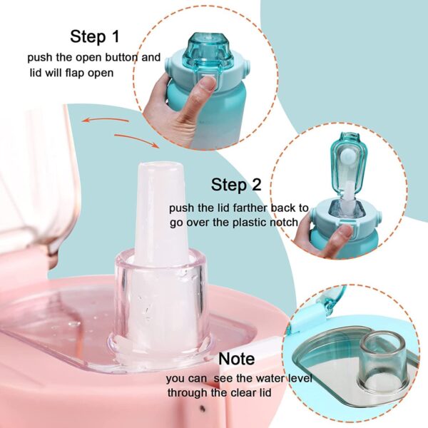 Motivational Sipper Bottle 2 Liter with Leakproof Design and Straw