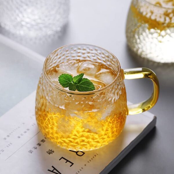 Modern premium glass cups for tea, coffee, and hot drinks