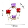 Crystal-clear glass tealight holder stand for luxury décor