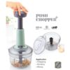 Kitchen tool – push chopper for quick slicing and dicing