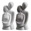Lover’s embrace resin ornament statue in modern style