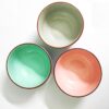 Trendy Multicolour Ceramic Soup Bowls – Set of 3 for Everyday Use