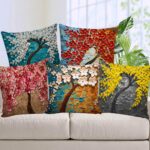 Soft velvet cushion cover in elegant color for home décor