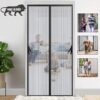 Anti-mosquito door curtain with buckle for easy access