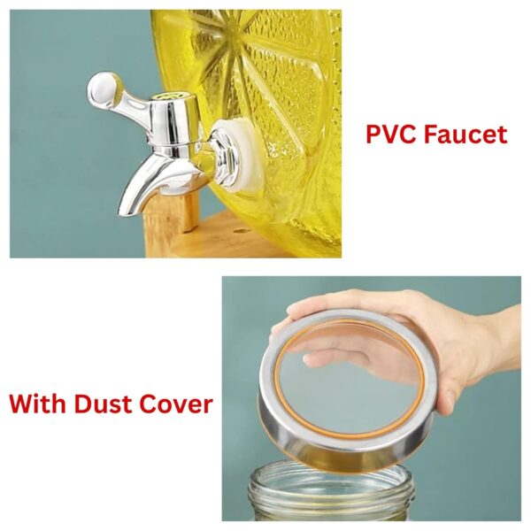 Glass juice and water tower perfect for gatherings