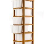 Self-standard plastic drawer organizer with multiple compartments