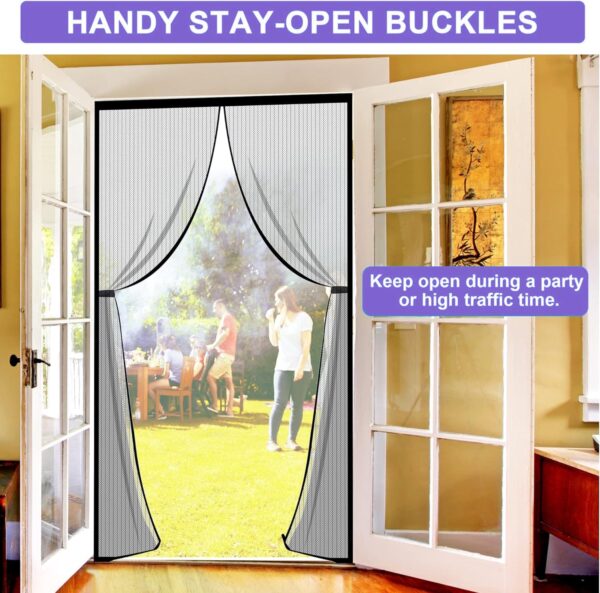 Home door mosquito net to block flies and bugs
