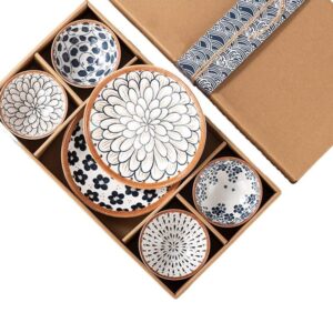 Floral ceramic Japanese style porcelain dinnerware set for elegant dining