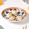 Floral porcelain plates and bowls for contemporary table settings