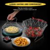 High-quality foldable deep fryer basket for everyday cooking