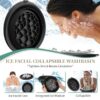 Facial ice bath bowl for reducing puffiness and rejuvenating skin