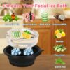 Anti-aging facial ice bath bowl with built-in ice tray