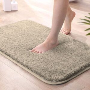 Microfiber luxe bath mat super soft non-slip design for modern bathrooms
