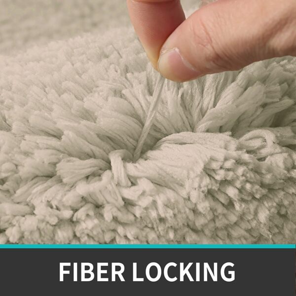 Anti-slip Vegas bath rug with quick-dry microfiber fibers