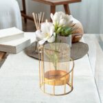 Elegant flower vase desktop planter for home and office decoration