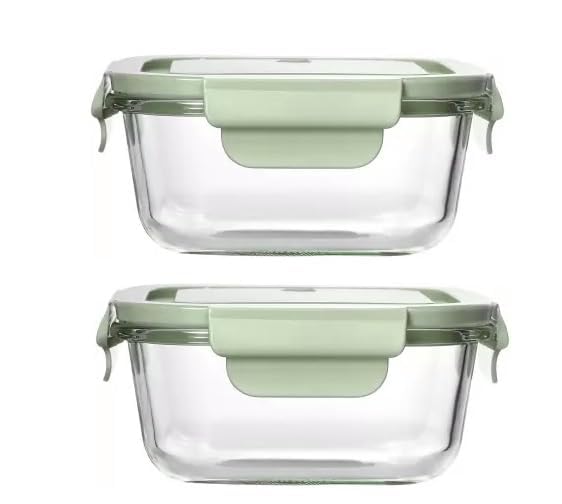 Borosilicate Glass Food Storage Container – Airtight Air Vent Lid Minimalist borosilicate glass food container with airtight lid