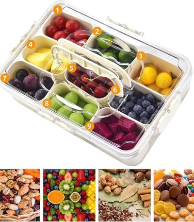 Multipurpose veggie storage tray with handle for refrigerator