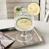 Stylish medium-sized vintage wine glasses