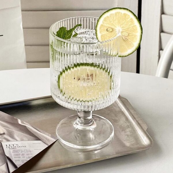 Stylish medium-sized vintage wine glasses