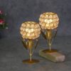 Crystal gold plated tealight candle holder for stylish décor