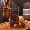 Stylish clear glass containers for pantry and kitchen storage