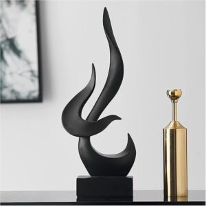 Fire abstract ceramic modern sculpture for home décor