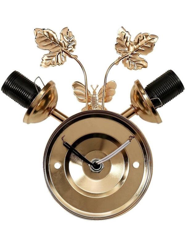 Wall light with decorative glass shade for entryways and staircases