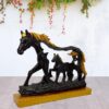 Collectible horse with foal sculpture for antique lovers